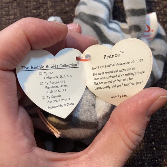 Bundle of Vintage Ty Beanie Babies “Pounce” and “Prance” 5th Generation - Picture 8 of 10